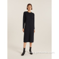 Breathable Comfortable Long V-Neck Sweater Maxi Dress